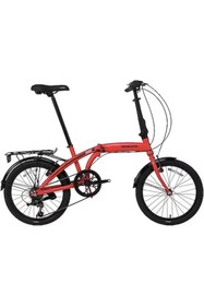 Resim Bisan BİSAN TWIN-S KATLANIR BİSİKLET 32CM V 20 JANT 6 VİTES KIRMIZI SİYAH 