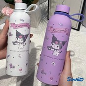 Resim Sevimli Su Şişesi - Tutma Saplı, Paslanmaz Çelik, İzole Edilmiş ve Sızdırmaz, Ev, Ofis, Okul, Fitness, Seyahat için Mükemmel - Sevgililer Günü, Noel, Paskalya, Şükran Günü, St. Patrick Günü, Okul Su Şişesi için İdeal Hediye | Eğlenceli Tasarım | Dayanıklı Su Şişesi 