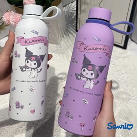 Resim Sevimli Su Şişesi - Tutma Saplı, Paslanmaz Çelik, İzole Edilmiş ve Sızdırmaz, Ev, Ofis, Okul, Fitness, Seyahat için Mükemmel - Sevgililer Günü, Noel, Paskalya, Şükran Günü, St. Patrick Günü, Okul Su Şişesi için İdeal Hediye | Eğlenceli Tasarım | Dayanıklı Su Şişesi 