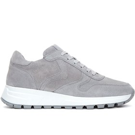 Resim Kadın Antrasit Süet Deri Sneaker 