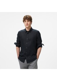 Resim Nauticn Erkek Siyah Classic Fit Gömlek Düz W55101t Siyah 