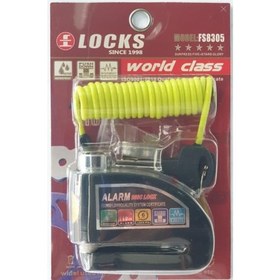 Resim Espada World Class Locks 110 Db Siyah Alarmlı Disk Kilidi 