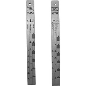 Resim Autobay Akrilik Astar 4 1 Ve 5 1 Karıştırma Ölçü Çubuğu 30cm 1 Adet 