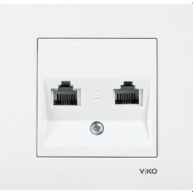 Resim Viko Karre 2*4 Telefon Priz 