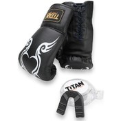 Resim Siyah Boks Eldiveni Dişlik Set 