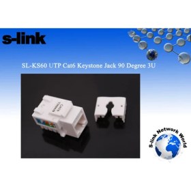 Resim S-link SL-KS60 UTP CAT6 Kestone Jack3U 90 Der 