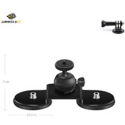 Resim Youmex Gopro Ve Insta360 İçin Güçlü Manyetik Araç Sabitleme Aparatı - 66mm Çift Emişli Siyah 