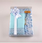 Resim Tesbih Seccade Şal Set (Bebe Mavi) 