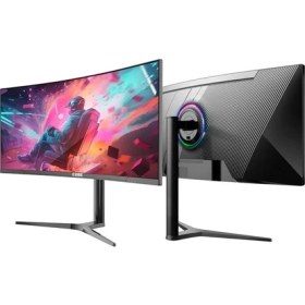Resim 34 Cube PA-34V165C Va 1ms 165HZ HDMI Dp Type-C USB 2k Wqhd 3440X1440 Freesync Curved Yukseklık Ayarı Vesa Rgb Sıyah Gamı 