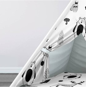 Resim instababyrooms Çocuk Oyun Çadırı Orman Hayvanları Dijital Baskılı 