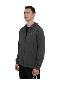 Resim Lumberjack M Sn72 Basic Full Hoodie Antrasit Erkek Günlük Sweatsh Gri 