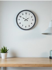 Resim 36 Cm Gri Dekoratif Duvar Saati Çok Renkli 