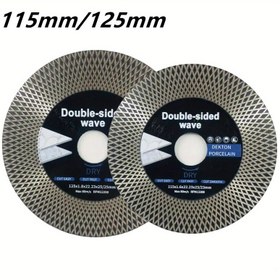 Resim 115mm/125mm Süper Seramik Bıçak, Tamamen Keramik Kesme Diski, Genişletilmiş Ağ Dalgalı İlk Basınçlı Elmas Kesici Ucu, Mermer Kesim Diski, Taş Kesimi, İnce İşler için Hassas Kesim Aracı, Dayanıklı Blade, Endüstriyel Kalite Bıçak, Elmas Kaplamalı Testere Dişi ile Güçlü Matkaplar ve Elektrikli Takım Tezgahları, İnşaat Çalışanları ile Doğal Şekillendiriciler 