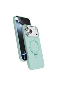 Resim artlab Art Apple İphone 17 Pro Max Regal Magsafe Standlı Kapak - Su Yeşili Lab 