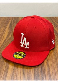 Resim Hamze La Los Angeles Lakers Nakışlı Hip Hop Snapback Rapper Şapka Cap Kırmızı 