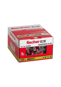 Resim Duopower 8x40 Çift Bileşenli Plastik Dübel - 100 Adet 