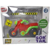 Resim Kutulu Sürtmeli Sök Tak Oyuncak Motorsiklet 14 Cm 