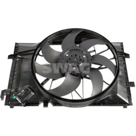 Resim SWAG 10107457 Radyator Fani (Komple) W203 00-07 Cl203 02-08 S203 01-07 C209 02-09 A209 03-10 R171 04-11 2035000593 (WM824952) 