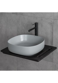 Resim Lena E-W1203MG Tezgahüstü Lavabo Mat Gri 
