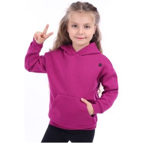 Resim Toontoy Kız Çocuk Sweatshirt Mürdüm 