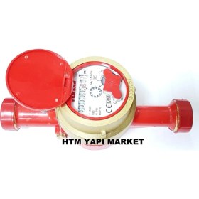 Resim Teksan Uzun Sıcak Su Saati - Su Sayacı 3/4" 190 mm Dn 20 