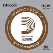 Resim D'Addario PB039 Phosphor Bronze Wound Akustik Tek Tel 
