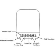 Resim Ankatek Bluetooth Uyku Hoparlörü: Beyaz Gürültü, Rgb Gece Lambası, 1500mah Pil, 15/30/60dk Zamanlayıcı - Yatak Odası, Masaüstü Bl03 Jzr-gy - Gümüş 