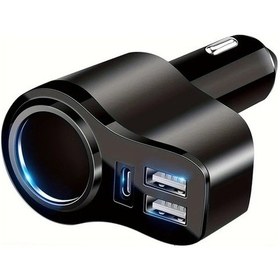 Resim Cordial 4ü 1 Arada 167w Max Usb C Araba Sarj Cihazi 47w 4 Portlu Multi Usb Adaptör 1 Adet Siyah İphone Uyumlu 15 Pro Max İpad Galaxy Uyumlu Gps Icin Hizli Sarj 