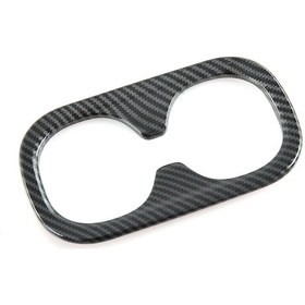 Resim Zrv Zr-v 2022 İçin Karbon Fiber Arka Su Bardağı Tutucu Kapağı Döşeme Çıkartmaları - Kaiyi 