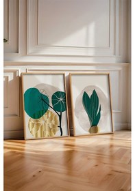 Resim Huhuli Ahşap Çerçeveli 2 Parça Set Tablo Huhu68 