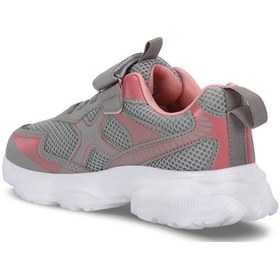Resim Slazenger Fast Track I Kız Çocuk Cırt Cırtlı Gri / Pembe Günlük Spor Ayakkabısı Gri - Pembe 