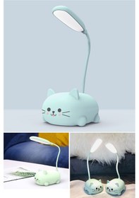 Resim Technosmart Usbli Kedi Figürlü Masa Lambası Hediyelik Gece Lambası Şarj Edilebilir Çocuklar İçin 001 