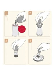 Resim FORSEİ LUCA Hazneli Silikon Yağlama Fırçalı Yağdanlık Profesyonel Şef Yağdanlık 