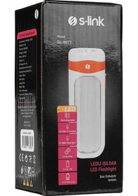 Resim S-link Sl-8677 1+10 Ledli Şarjlı Işıldak 