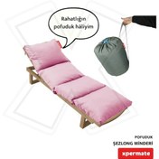 Resim Xpermate Pofuduk Şezlong Minderi 60x180x12cm Su İtici, Pembe 