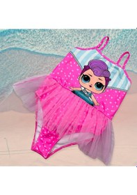 Resim Lolliboomkids Kız Çocuk Balerin Tütülü Mayo Pembe Pembe - Mavi 