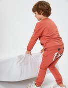 Resim Erkek Bebek Basic Jogger Eşofman Altı Şardonlu Beli Bağlamalı Cepli Pamuklu 