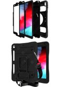 Resim AktarMobile Ipad 8. Nesil 2020 10.2" Uyumlu Kılıf Kalem Ve Airtag Bölmeli Ultra Üstün Koruma Standlı Defender 