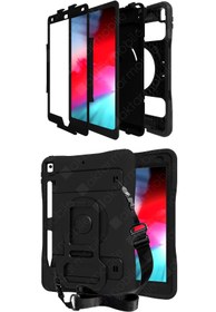 Resim AktarMobile Ipad 8. Nesil 2020 10.2" Uyumlu Kılıf Kalem Ve Airtag Bölmeli Ultra Üstün Koruma Standlı Defender 