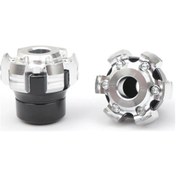 Resim 2 Adet Evrensel Motosiklet Aksesuarları Düşen Koruma Motosiklet Altın - Siyah 