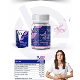 Resim Evobiyotik Probiyotik Mikroorganizma Ve Prebiyotik İçeren 10 Kapsül 