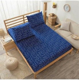 Resim Mer-Tim Kumaş Yıldız Desenli Lastikli Çarşaf Takımı - 140X190 (487571618) 