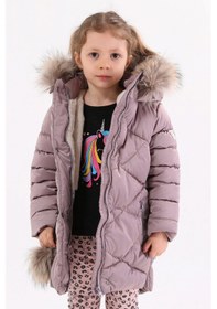 Resim Kız Çocuk Mont 51278 Lila 