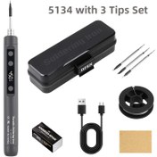 Resim Taşınabilir USB şarjlı çift uçlu lehim seti, 15W ayarlanabilir sıcaklık 180-450°C, aynı anda şarj ve kullanım desteği, 8 saniyede hızlı ısınma, ev alet tamiri, takı yapımı ve DIY projeleri için uygun 