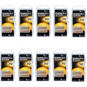 Resim Duracell Activair PR41 312 Numara Pili 6 x 10'lu 