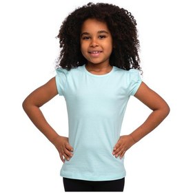 Resim Lovetti Soft Turkuaz Kız Çocuk Kısa Kollu Basıc Tişört 31001T020 Turkuaz 