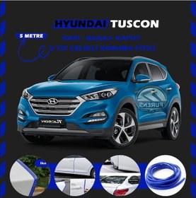Resim Hyundai Tuscon Oto Araç Kapı Koruma Fitili 5metre Parlak Mavi Renk 