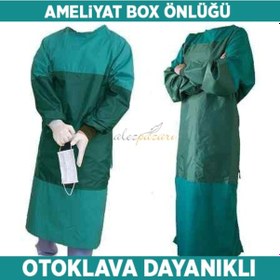 Resim Cerrahi Box Önlük Ameliyathane Boks Önlüğü Ameliyat Önlüğü 