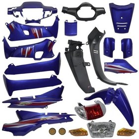 Resim Lifan Cub Ramzey Kaporta Seti Far + Stop Dahil Mavi 1 