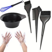 Resim 7 Adet Saç Boyama Kiti - Saç Boyama Fırçası, Kase, Tek Kullanımlık Eldiven ve Çırpıcı İçerir - Kadınlar ve Erkekler İçin Saç Boyama Araçları, Unisex Yetişkin Kullanımı, Saç Boyama Temel Araçları | Profesyonel Saç Boyama Araçları | Dayanıklı Saç Boyama Araçları, Saç Boyama Malzemeleri, Mutfak Temizleme Fırçası, Pot Temizleme Fırçası, Pot Fırçası, Tek Kullanımlık Eldiven, Saç Boyama Kiti, Boya Fırçası, Saç Boyama Ekipmanları, Saç Boyama Aksesuarları, Saç Boyama Aksesuarları, Set Saç Boyama, Saç 